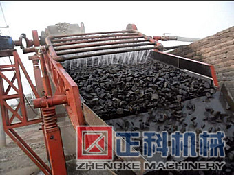 茄子短视频振动洗石机现场视频